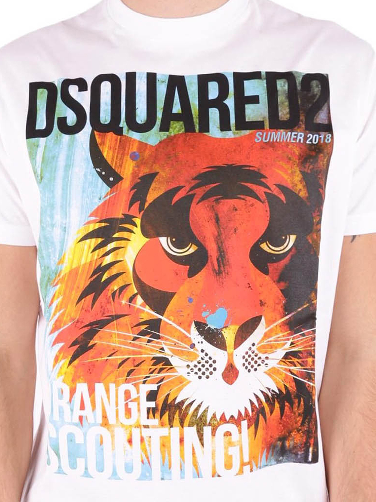 Dsquared tiger t top shirt