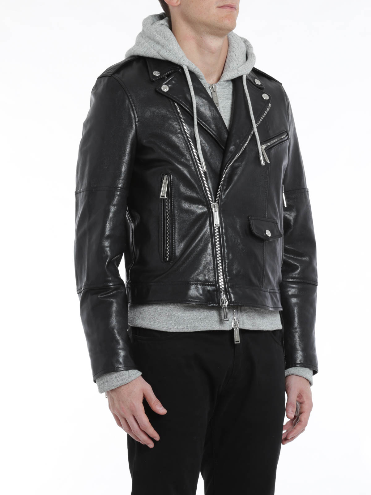 Dsquared on sale leather jacket