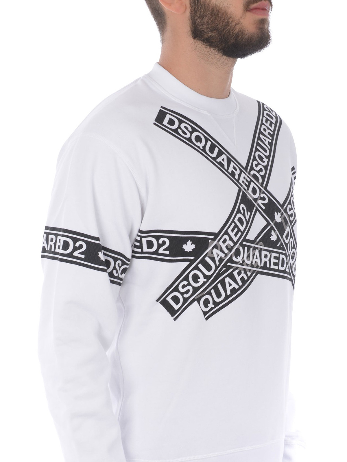 Dsquared2 logo 2024 tape sweatshirt