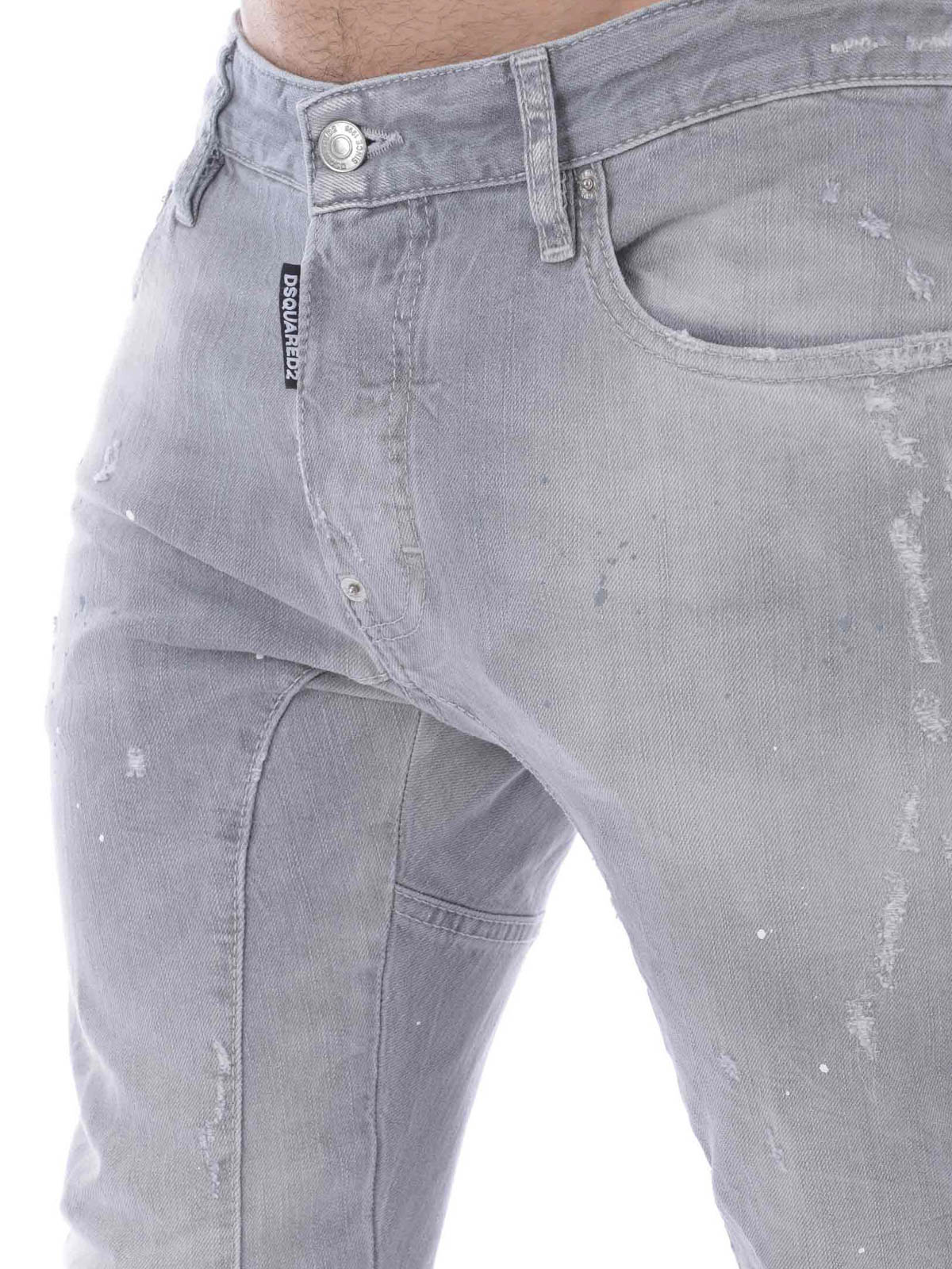 Dsquared2 スキニージーンズ Tidy Biker - ライトグレー