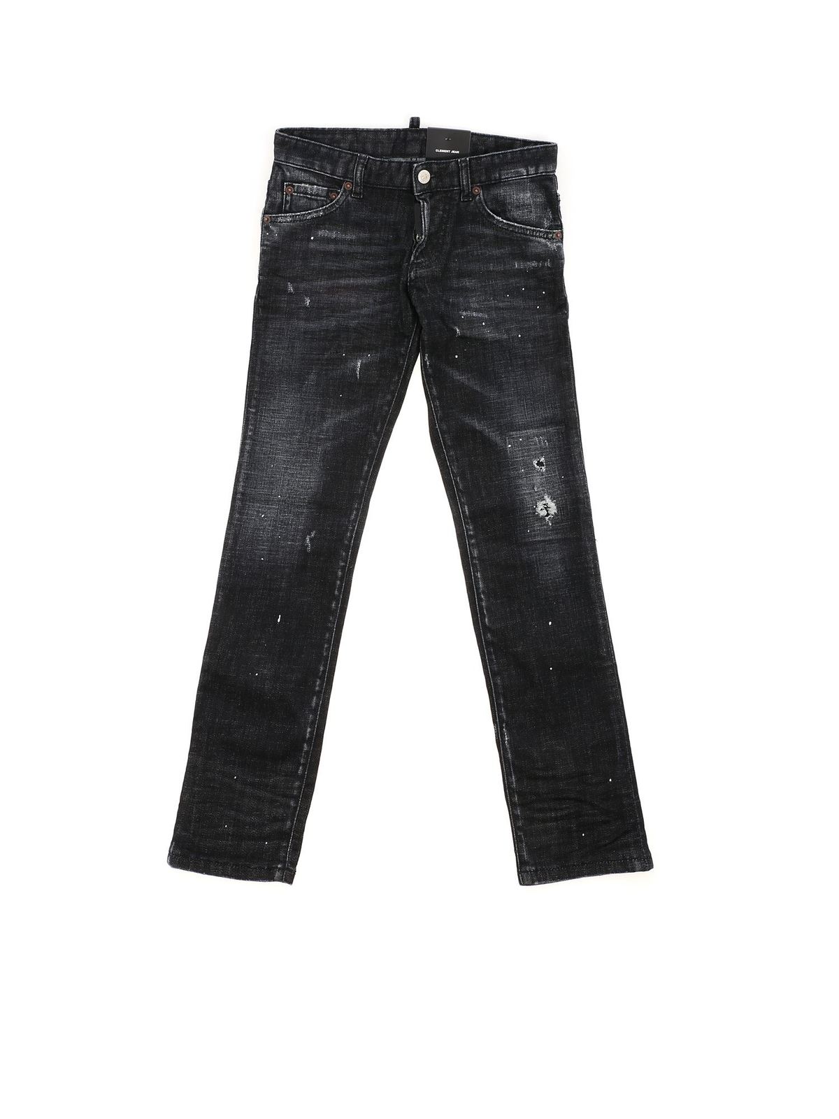 DSQUARED2 ジーンズ Dsquared2 - DARK RIPPED BLEACH WASH Wash SUPER TWINKY JEANS