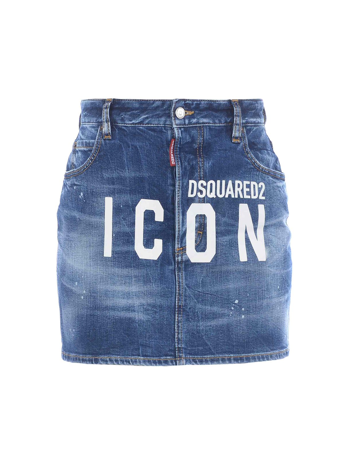 【関税＆送料込み】Dsquared2 Skirts Dsquared2 Women's Blue Distressed Denim Mini Skirt Sz 2XS S