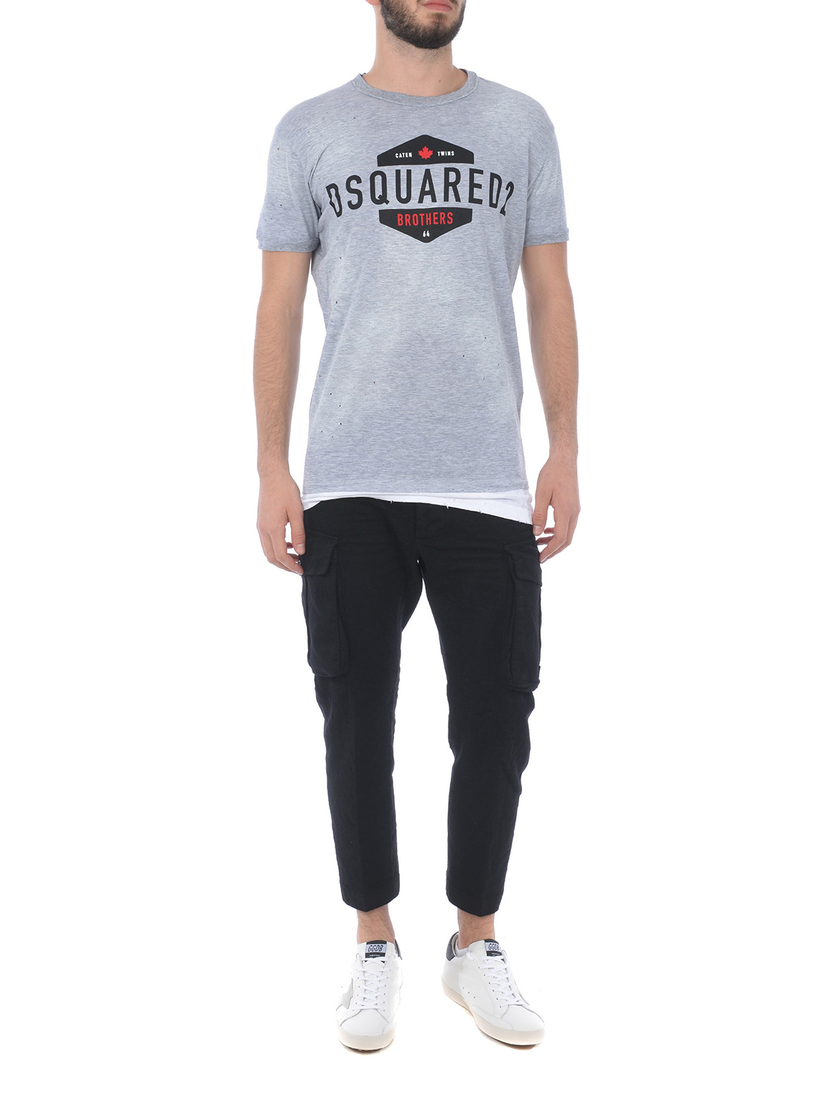Dsquared2 Sexy Cargo Fit stretch wool cargo trousers