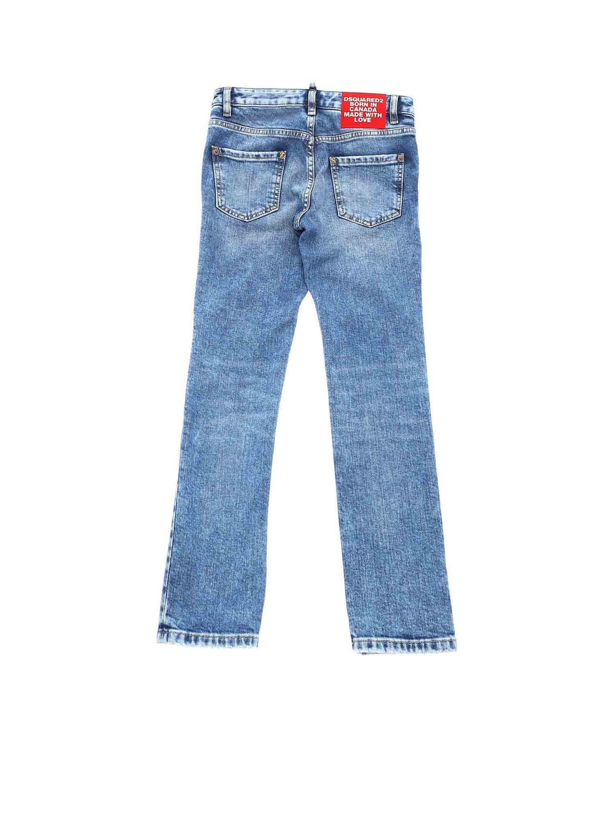 Dsquared2 ストレートジーンズ - ライトブルー|DQ01PXD00VTDQ01