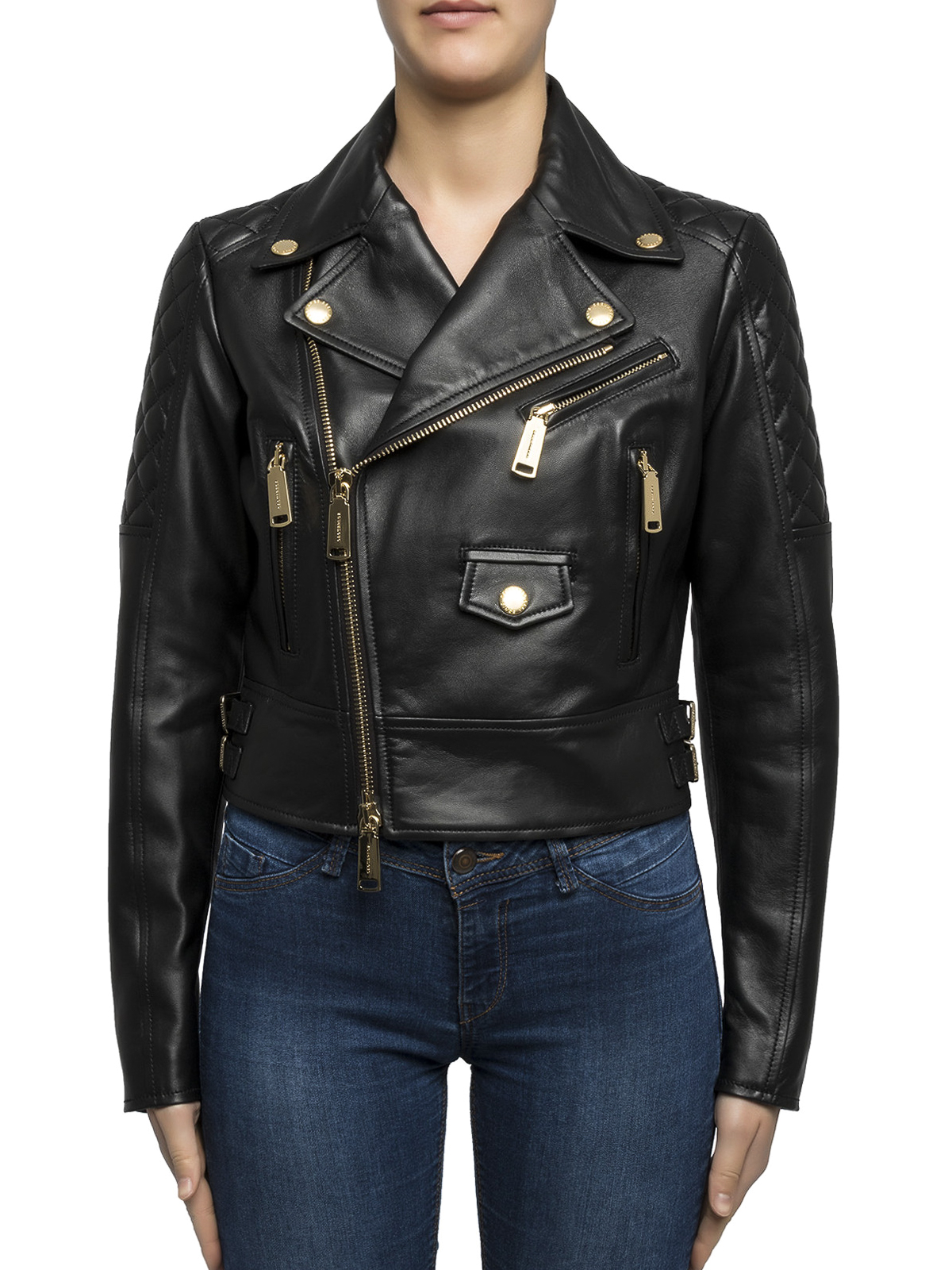 Leather jacket Dsquared2 Leather biker jacket S75AM0490SX8131900