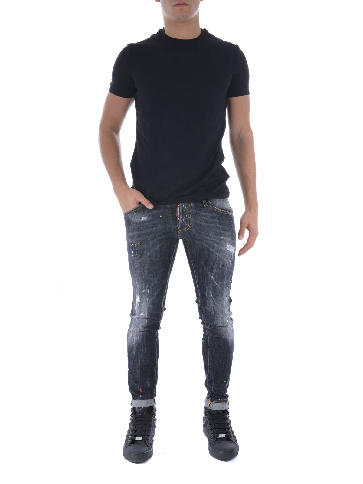 Dsquared2 Clement skinny jeans - Dark Wash|S71LB0017S30357900