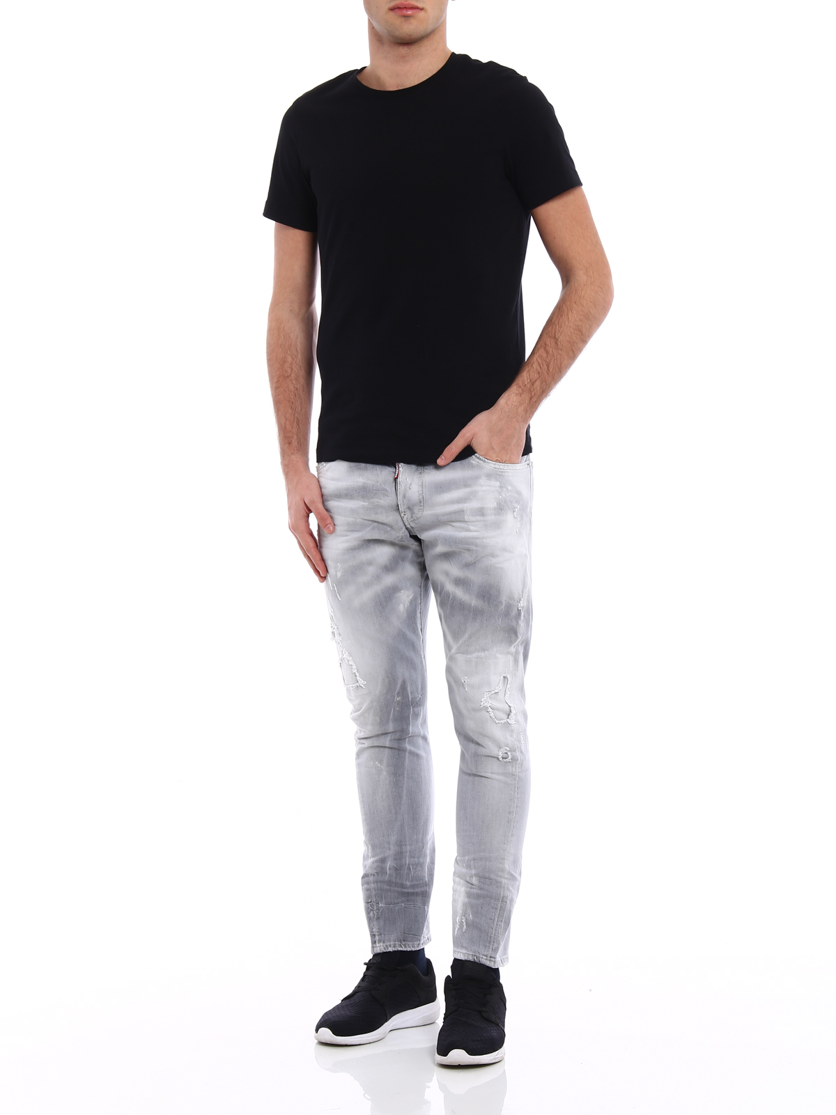 Skinny jeans Dsquared2 - Sexy Twist light grey denim jeans
