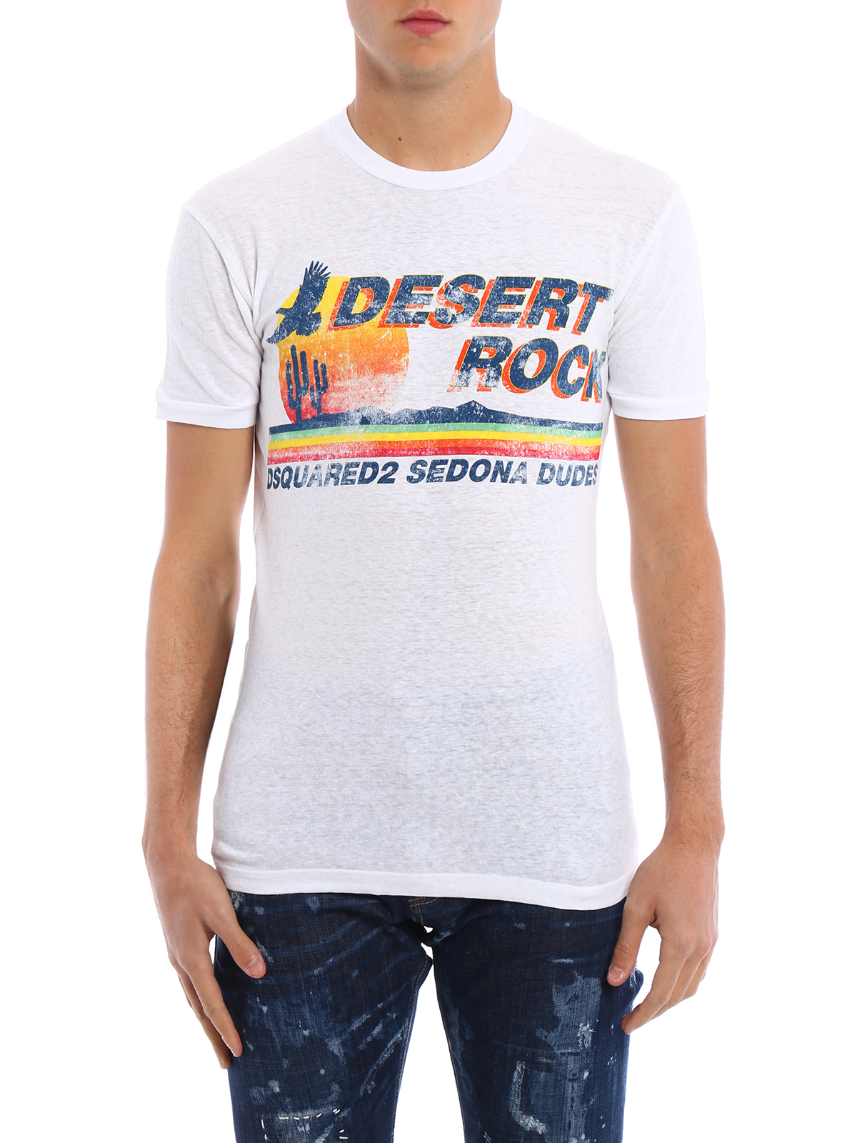 Dsquared2 Rock Printed Cotton Tee
