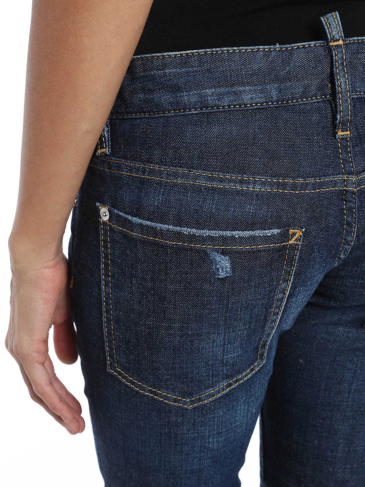 Dsquared2 Sexy Cropped boot cut jeans - Women | S73LA0137S30144470