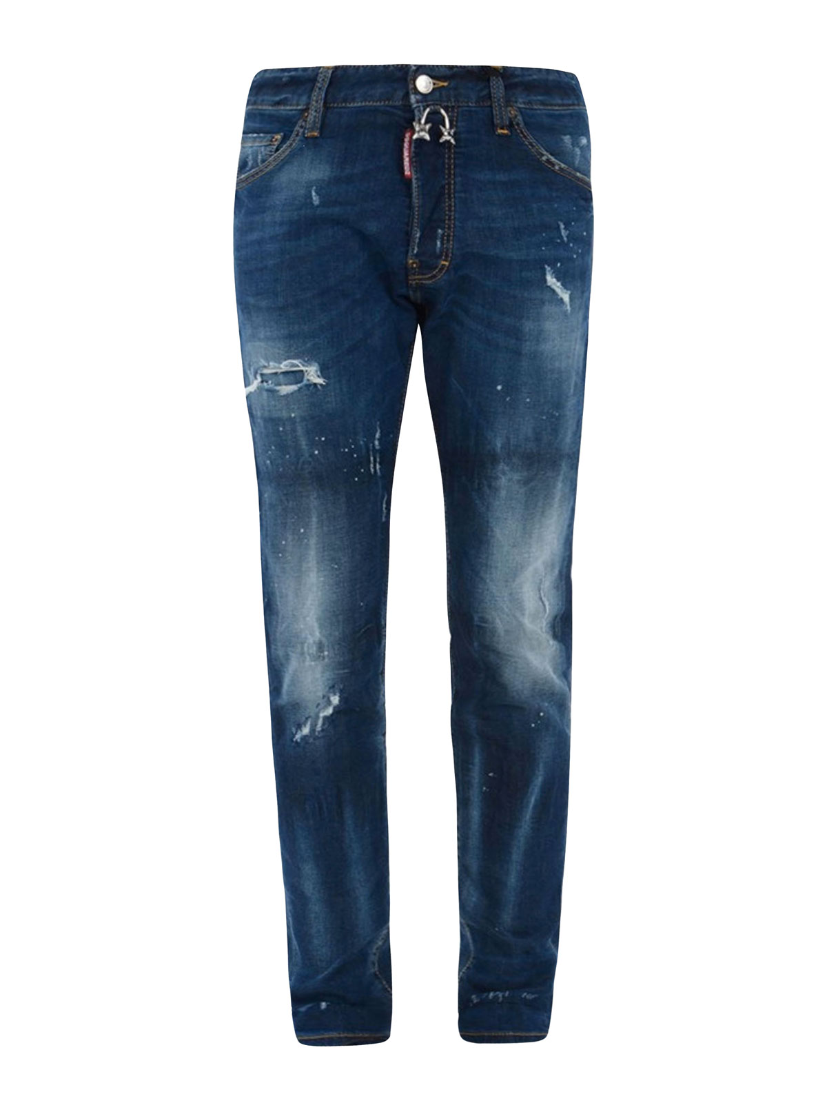 Dsquared2 Piercing detailed skinny jeans - Dark Wash