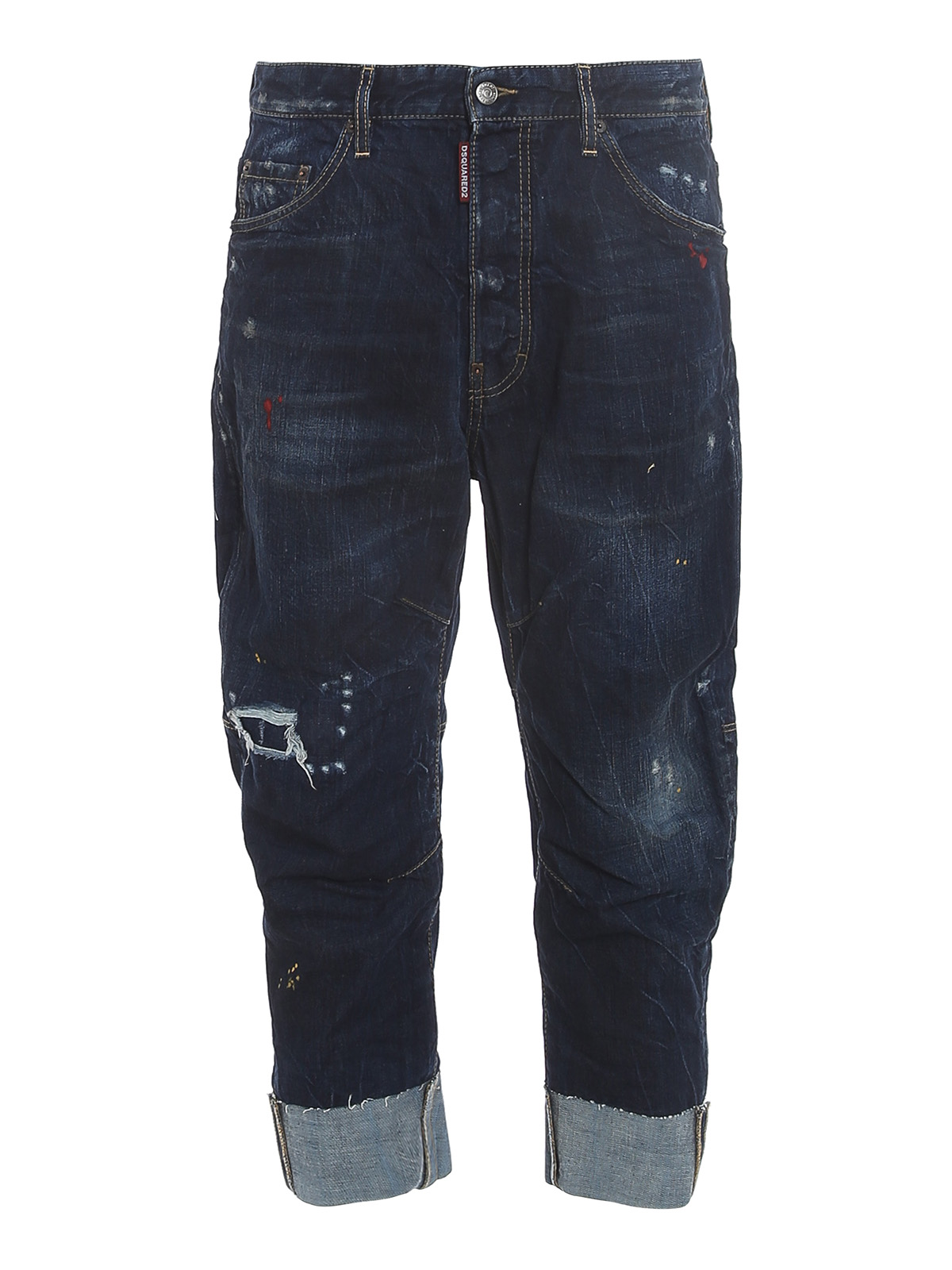 パンツ DSQUARED2 combat jeans size44 Dsquared2 Combat jeans - Dark Wash - Men|S74LB0915S30309470