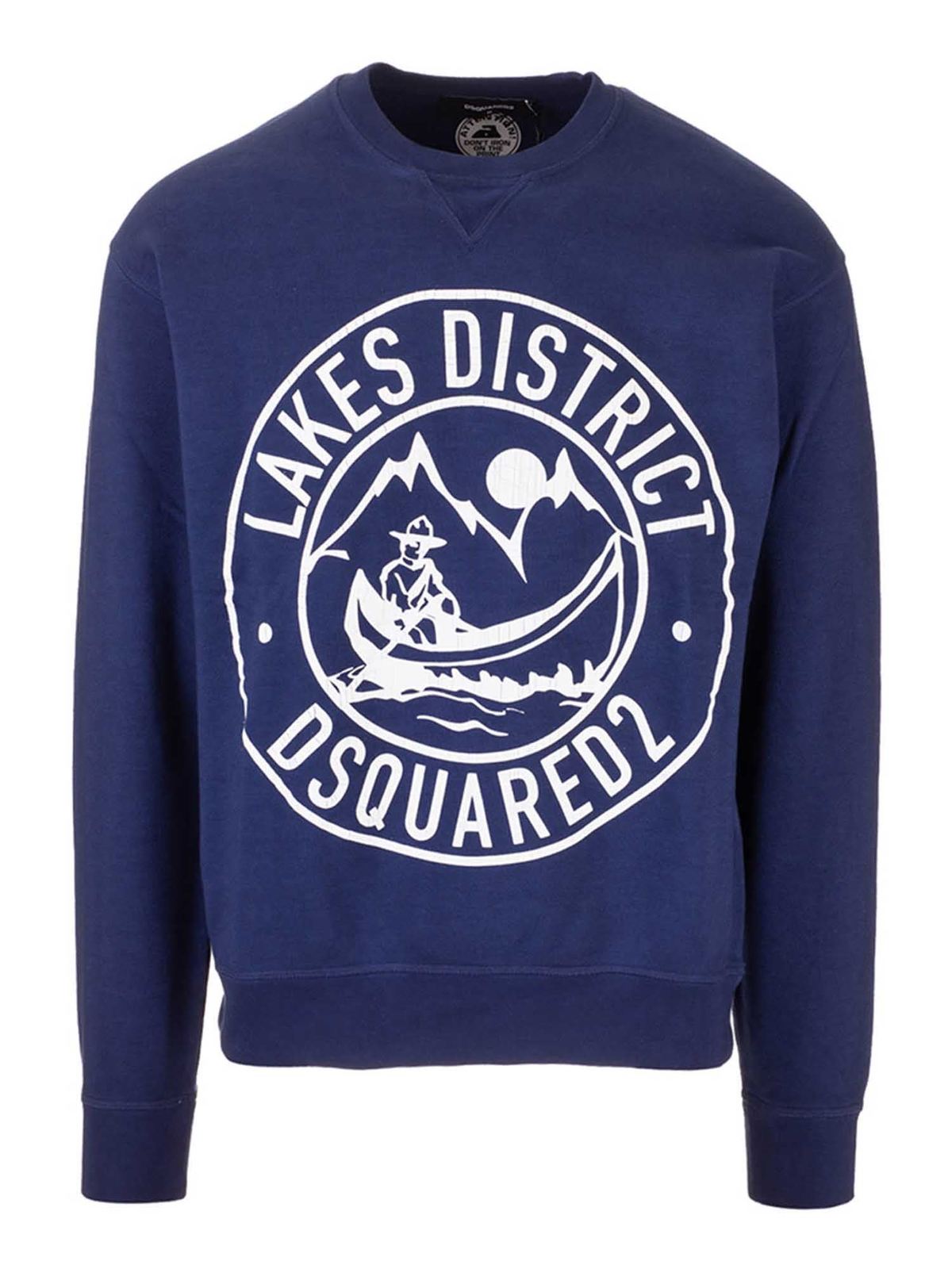 Dsquared2 Lakes District sweatshirt in blue | S71GU0417S25030478