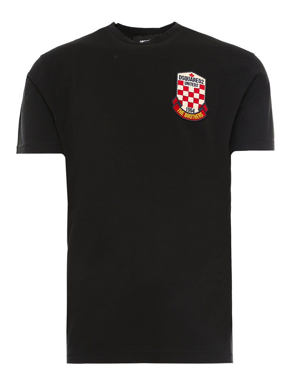 Dsquared2 1964 logo patch T-shirt - Black|S74GD0722S22427900