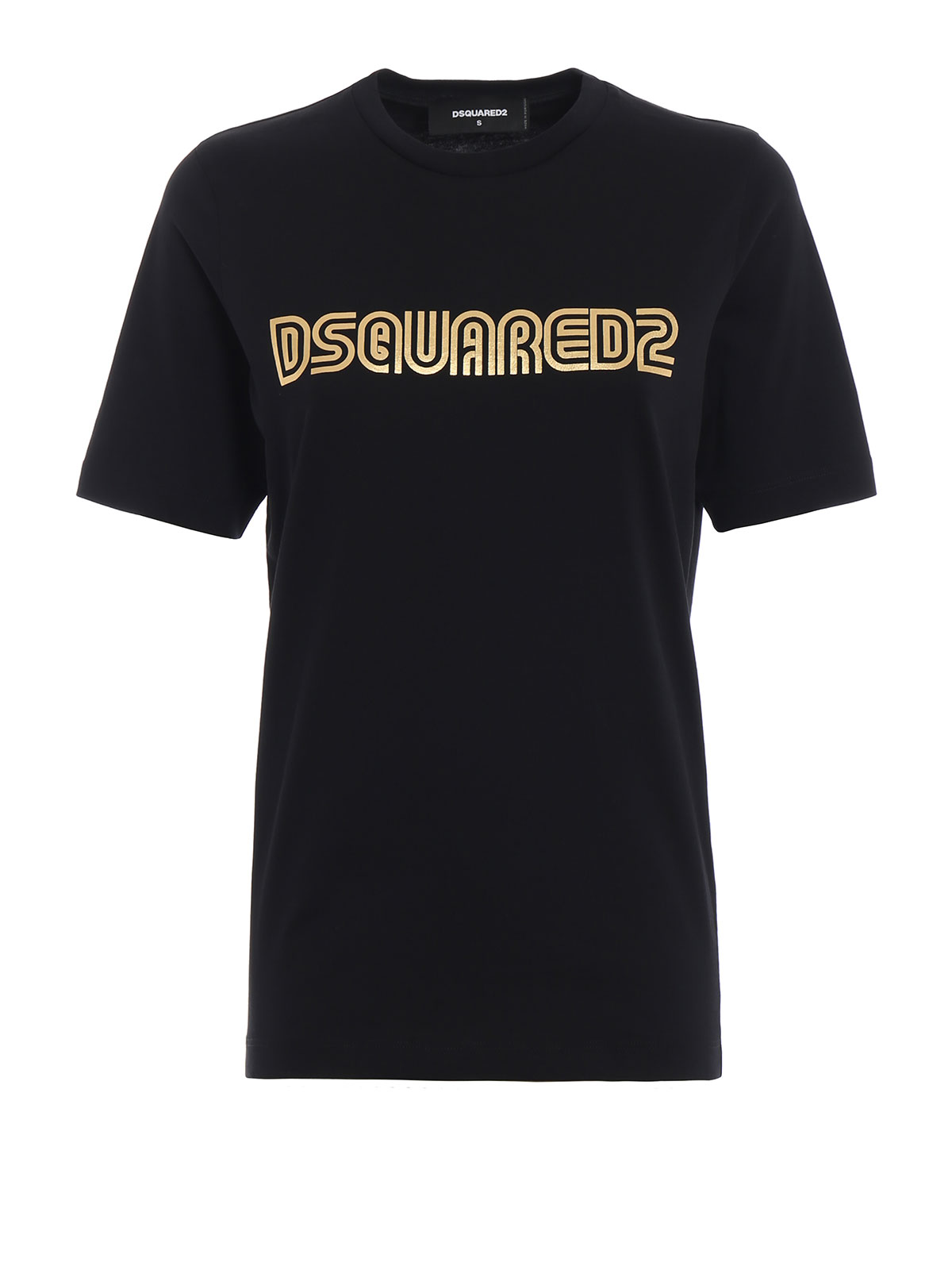 Black and gold hot sale dsquared t shirt