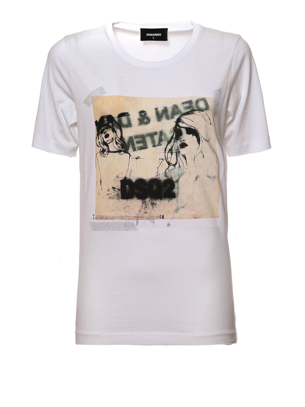Dsquared2 Tシャツ レディース - 白|S75GC0809S22844100