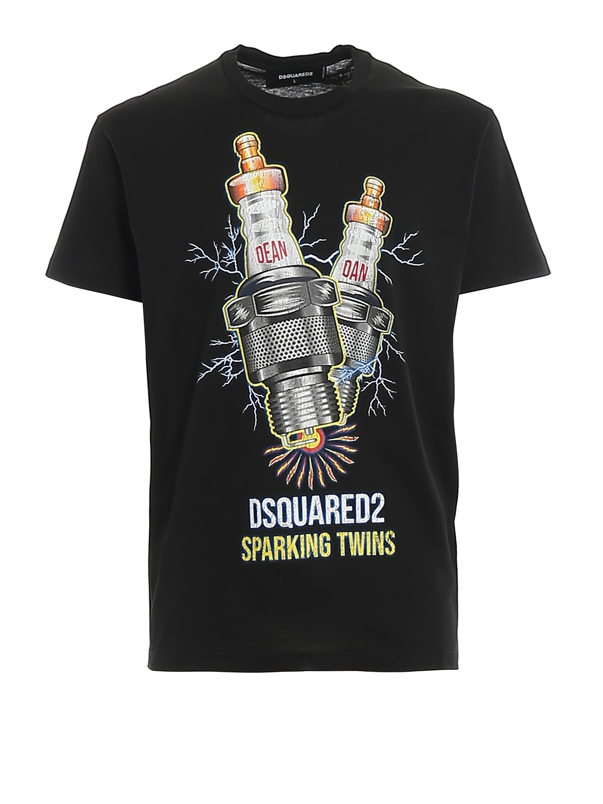 Dsquared2 Sparking Twins printed jersey T-shirt|S74GD0638S22427900