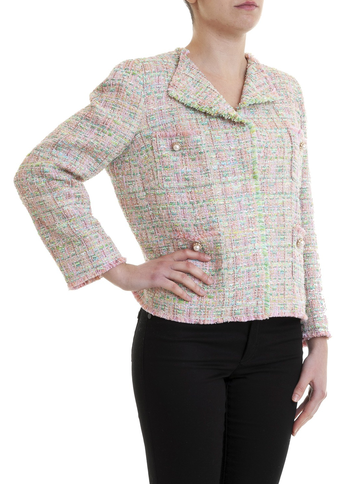 Tweed jacket clearance with pearls