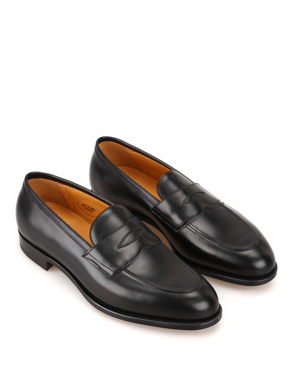 Edward Green Piccadilly calf leather penny loafers - PICCADILLYBLACKCALF