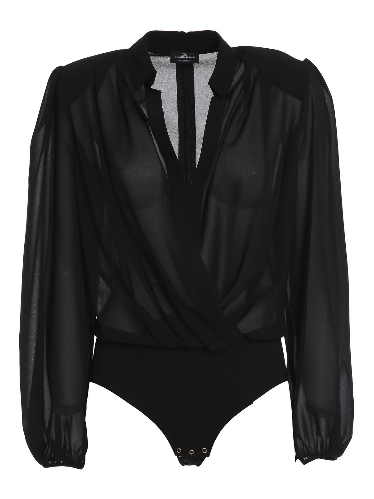 Blouses Elisabetta Franchi - Georgette blouse style bodysuit - CB00906E2110