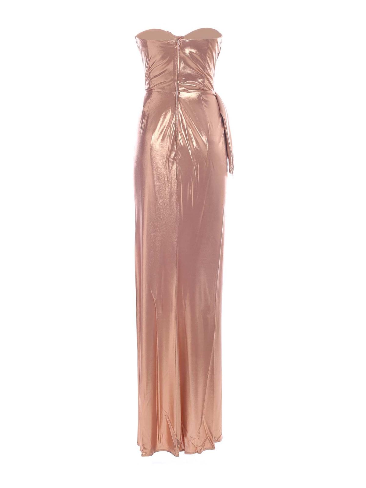 ワンピース ELISABETTA FRANCHI Red carpet viscose blend long dress Red carpet dress in metallic viscose | Elisabetta Franchi