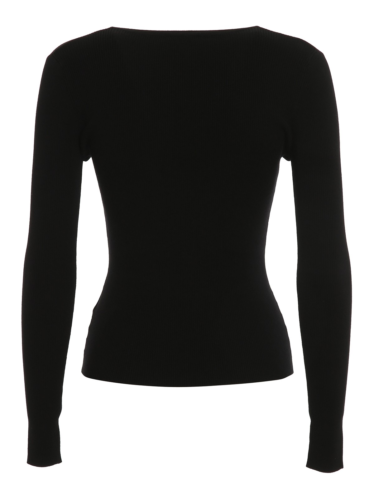 Elegant V-Neck Button-Cuff Sweater