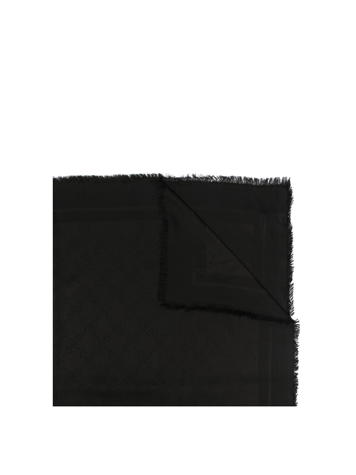 Elisabetta Franchi Jacquard scarf - Black - Women | SC01F11E2110