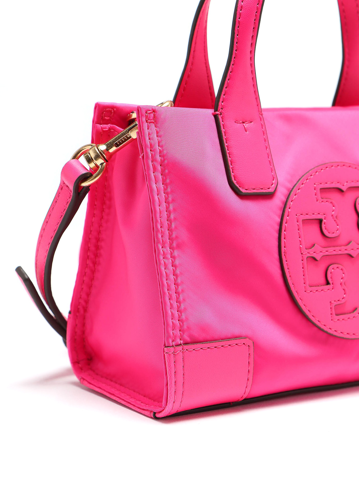 Tory Burch Ella Micro Tote Bag In Bright Pink
