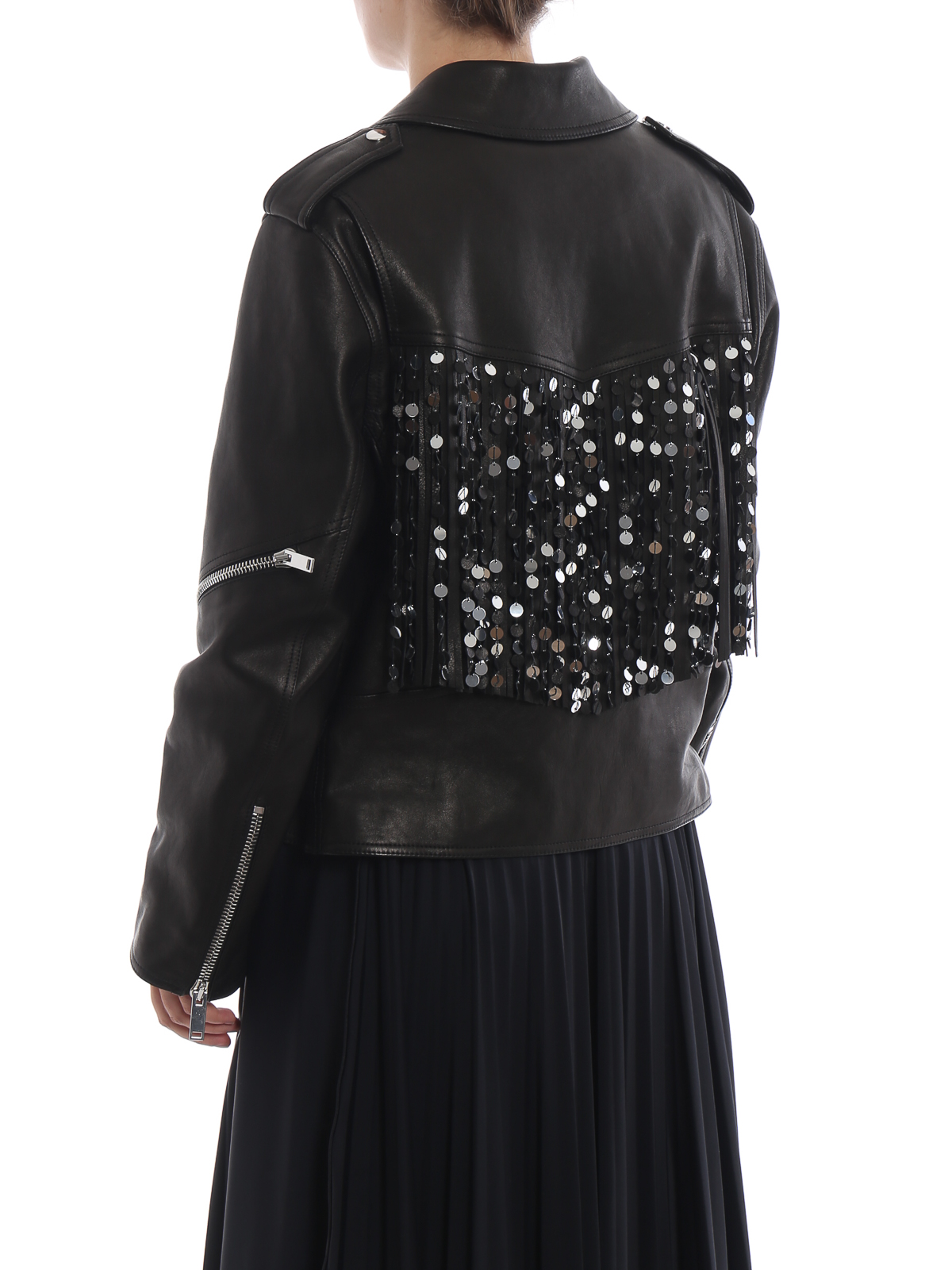 valentino ブラックレザージャケット Valentino Garavani レザージャケット | ブラック | FARFETCH JP