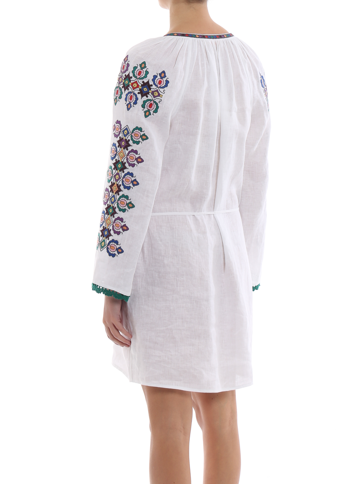 chinese dress ladies Tory Burch Linen Shift Dress  Saint Bernard