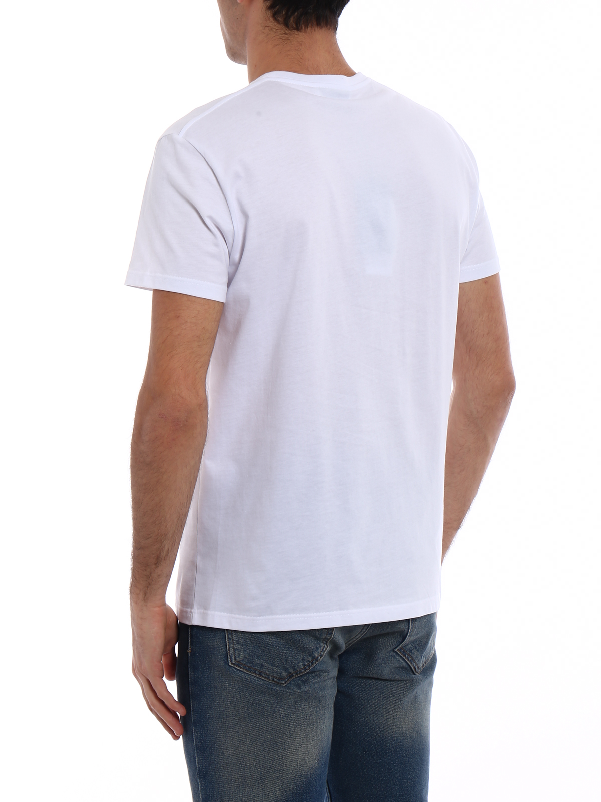 Tシャツ・カットソー ALEXANDER MCQUEEN Logo print T-shirt White/Black 794604QTABP Alexander Mcqueen Logo Print T-Shirt - White | 794604QTABP0909