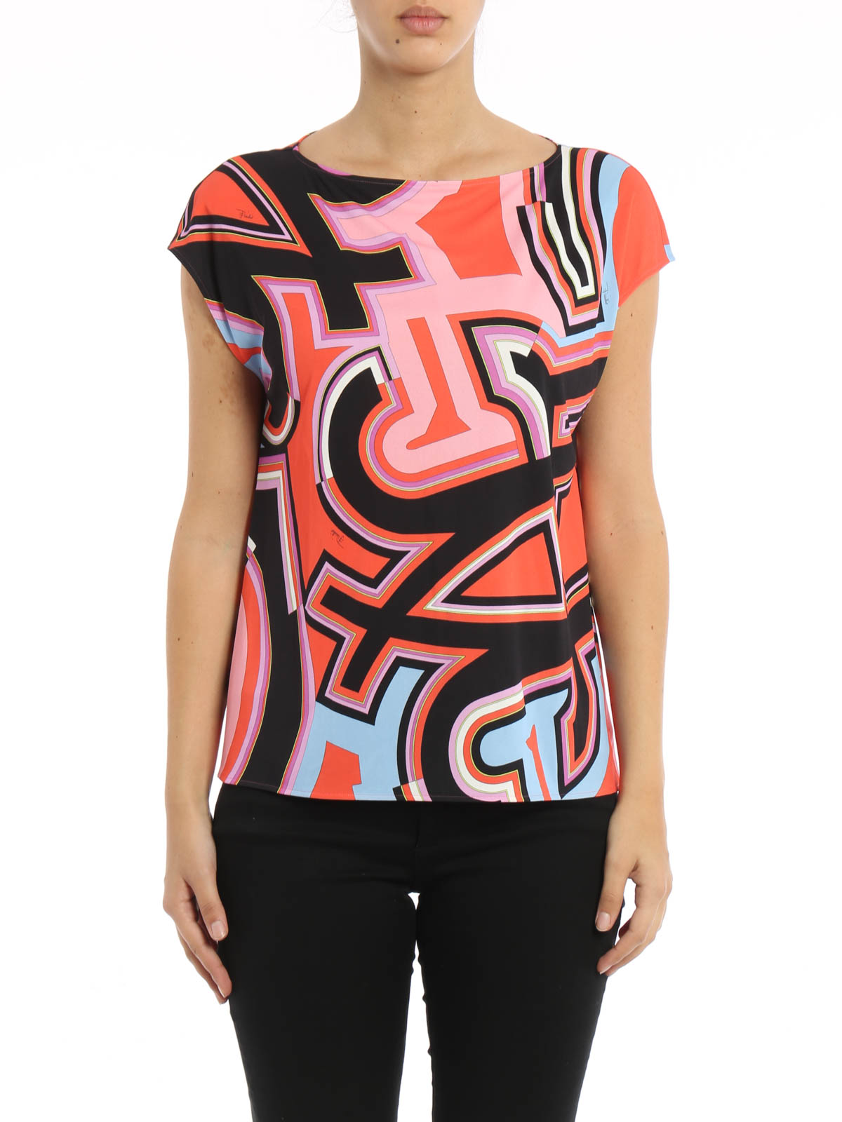 Tops & Tank tops Emilio Pucci - Viscose and silk printed tank top