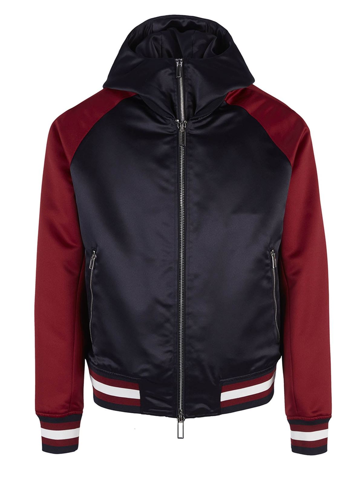 Casual jackets Emporio Armani - Blue and red padded blouson jacket