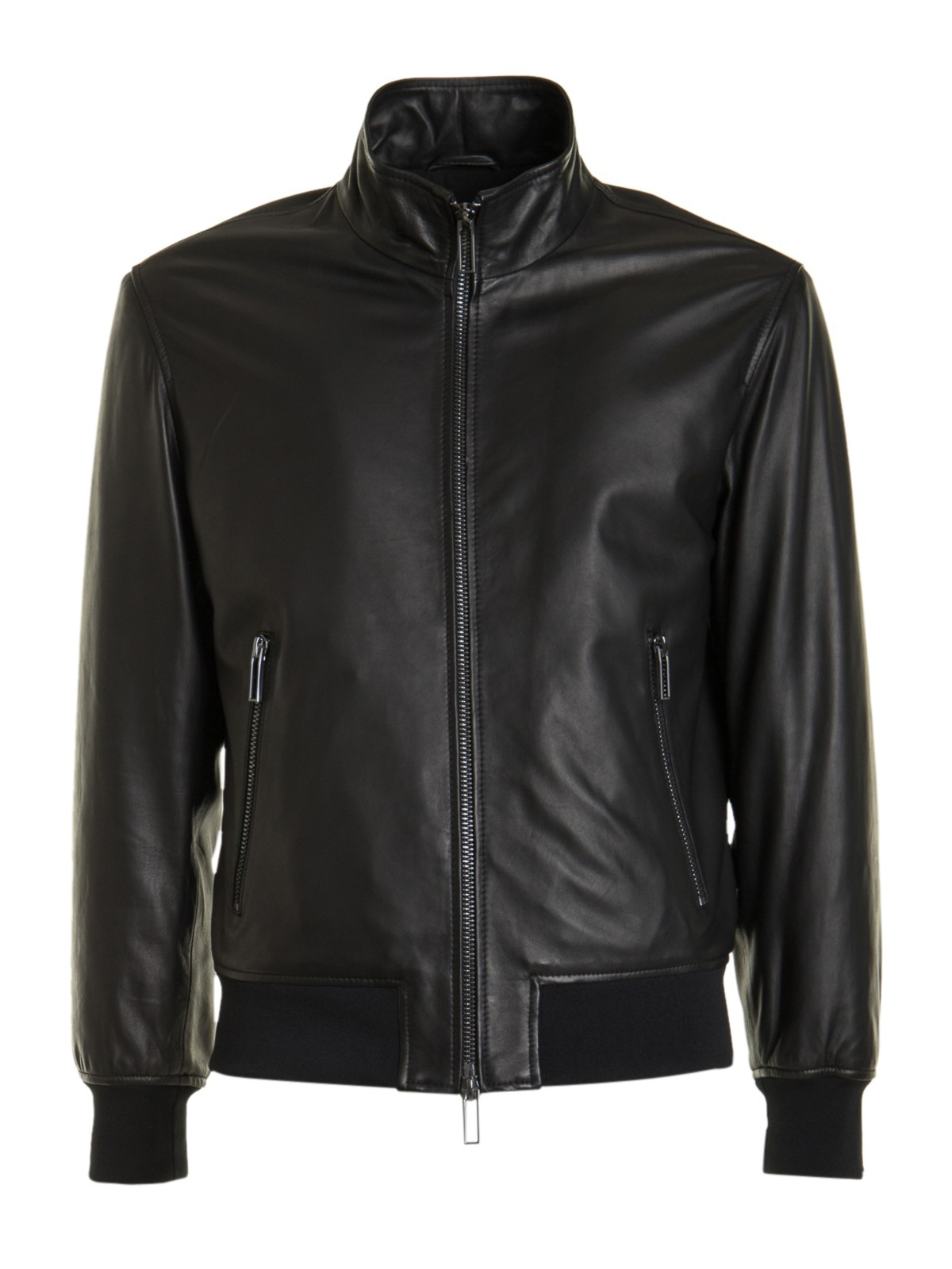 Leather jacket 2024 emporio armani