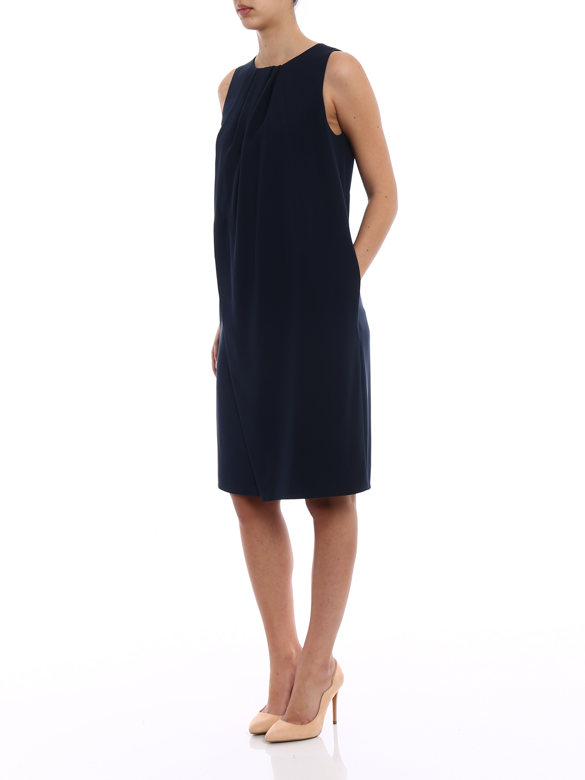 fashion nova bandage dress Show Off Midi Color:Vintage Blue* On Knee Length Women's Ready-to-Wear – self-portrait-US