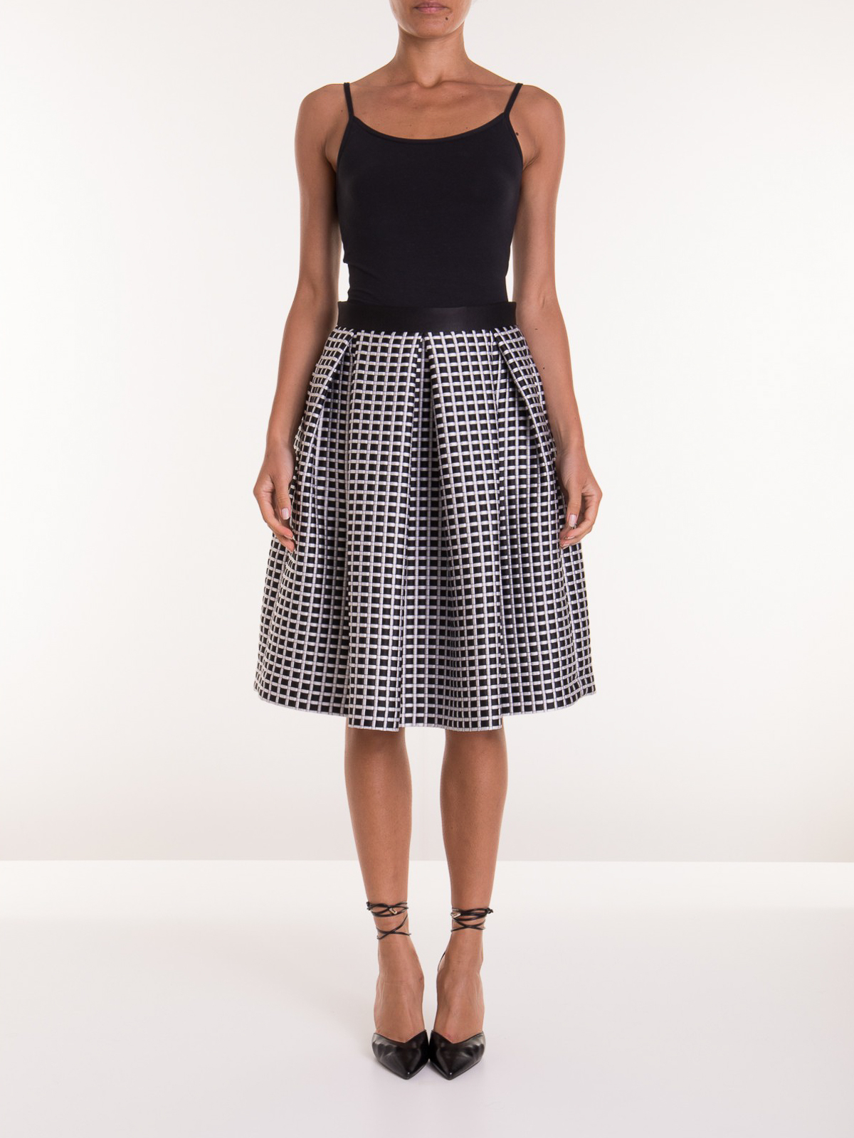 Knee length skirts & Midi Emporio Armani - Check pleated skirt