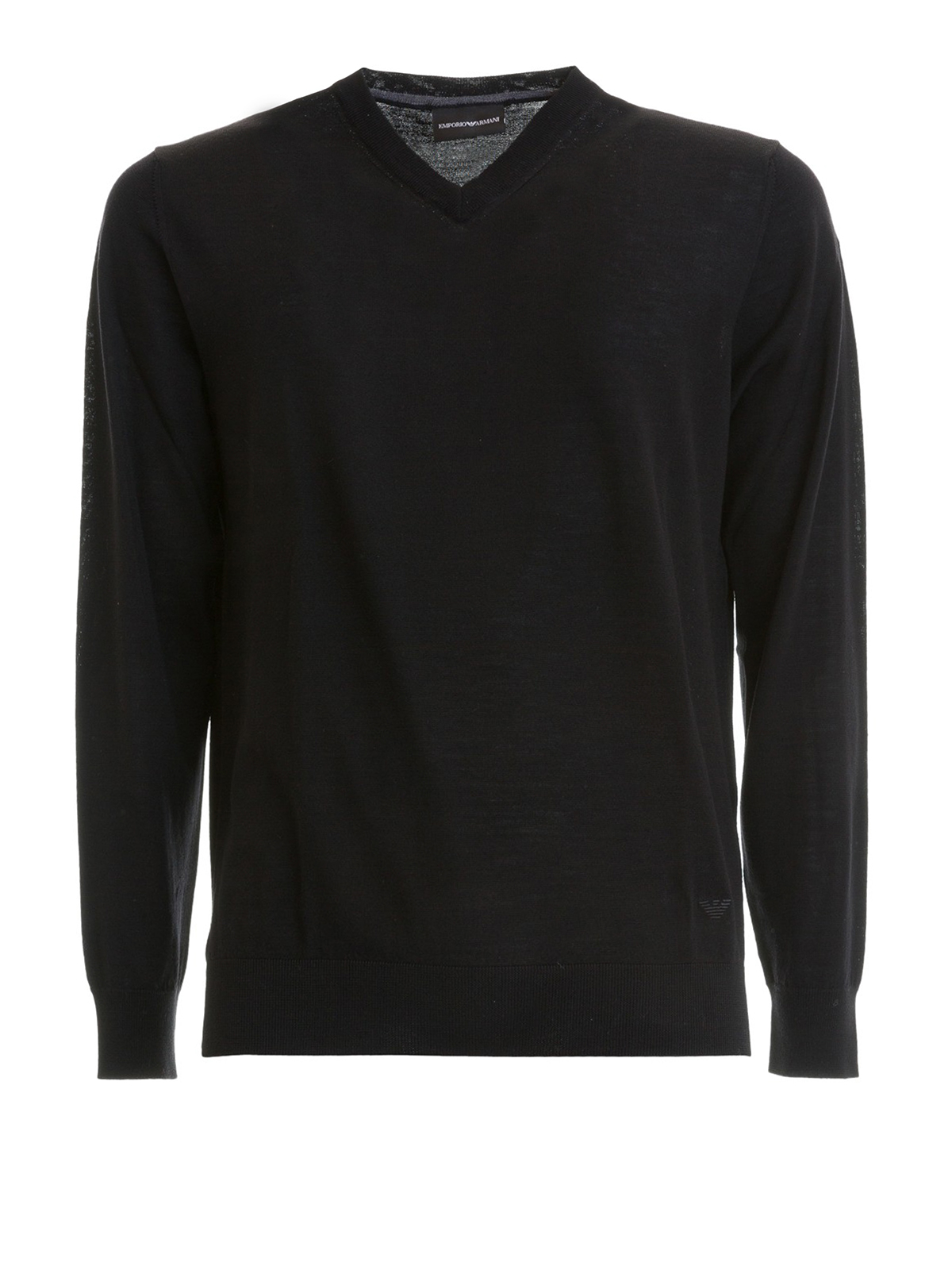 Emporio Armani Virgin wool V-neck sweater - Black|8N1MYV1M4DZ0999