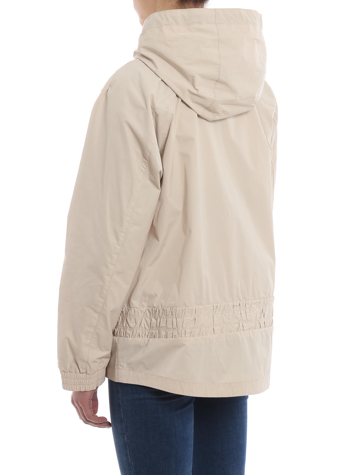 Woolrich Erie hooded windbreaker - Light Beige | WWCPS2730UT0573853
