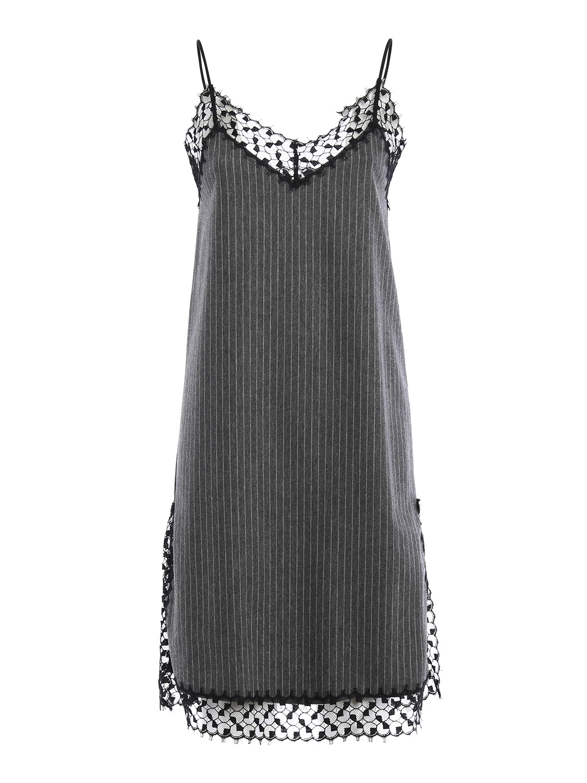 Erika Cavallini Eudora pinstripe dress - Grey - Women|P6IP13126