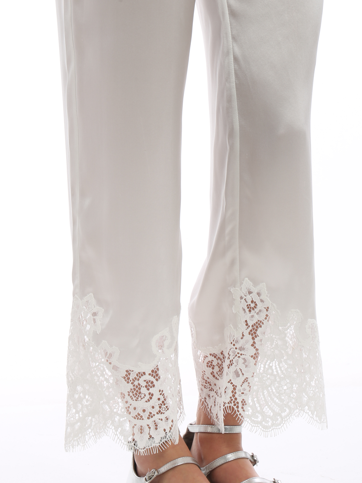 【24Cruise NEW】ERMANNO SCERVINO/ パラッツォパンツ / White 24Cruise NEW】ERMANNO SCERVINO/ パラッツォパンツ / White