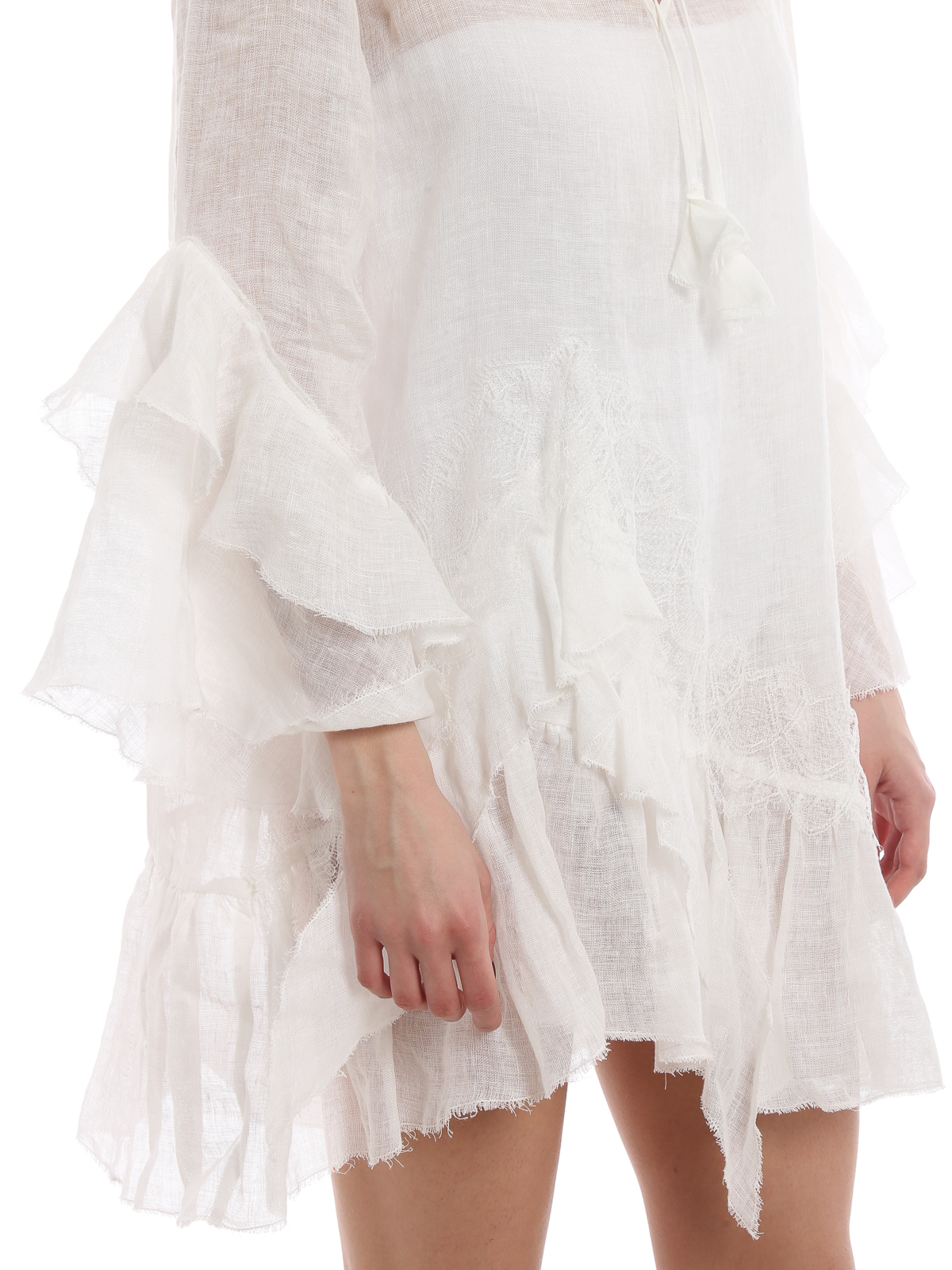 women long sleeve dress Alison Long Sleeve Maxi Dress - Cream main image 0