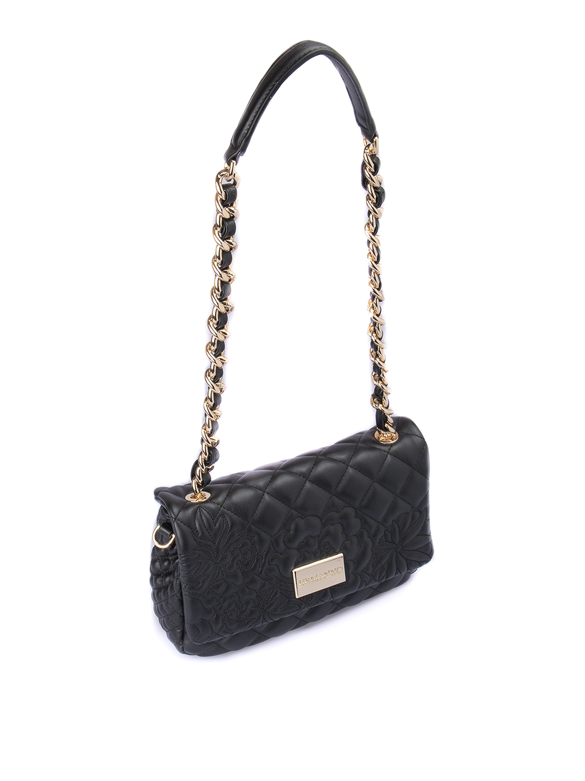 Quilted Faux Leather Cross Body Chain Bag