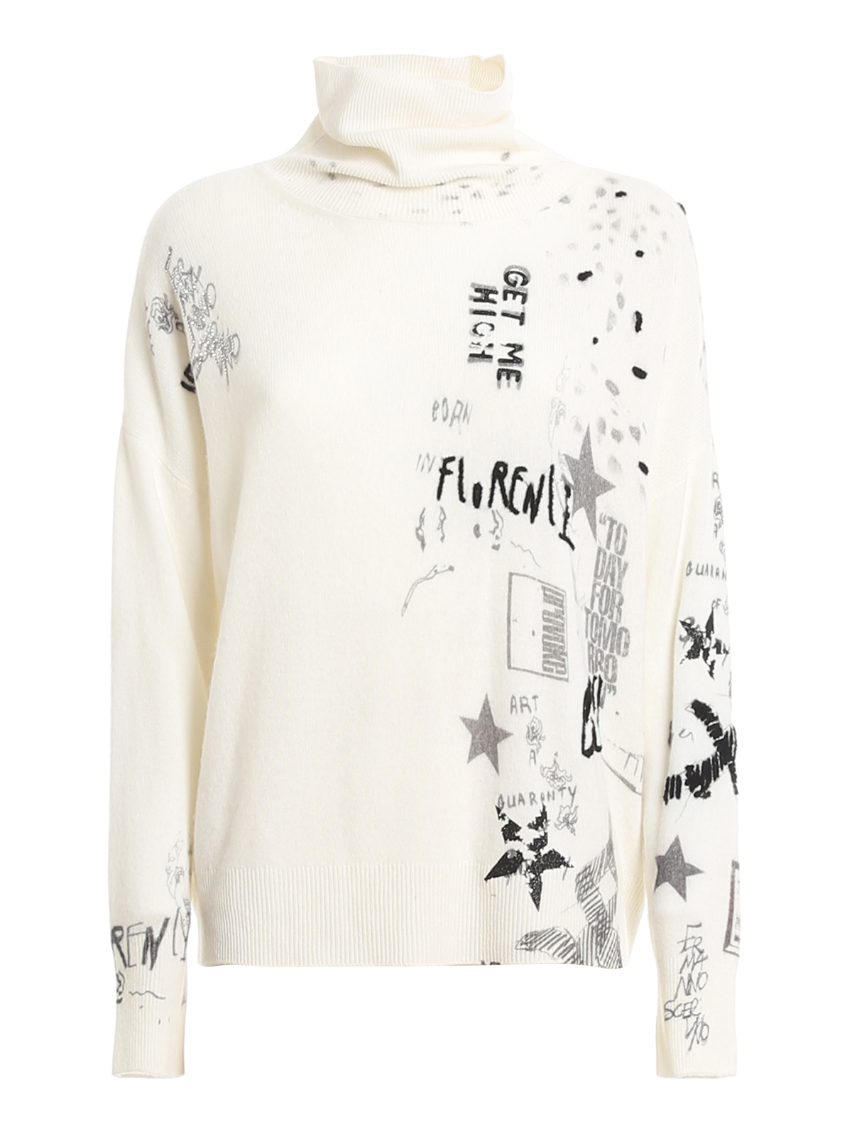 Turtlenecks & Polo necks Ermanno Scervino - Graffiti print jumper