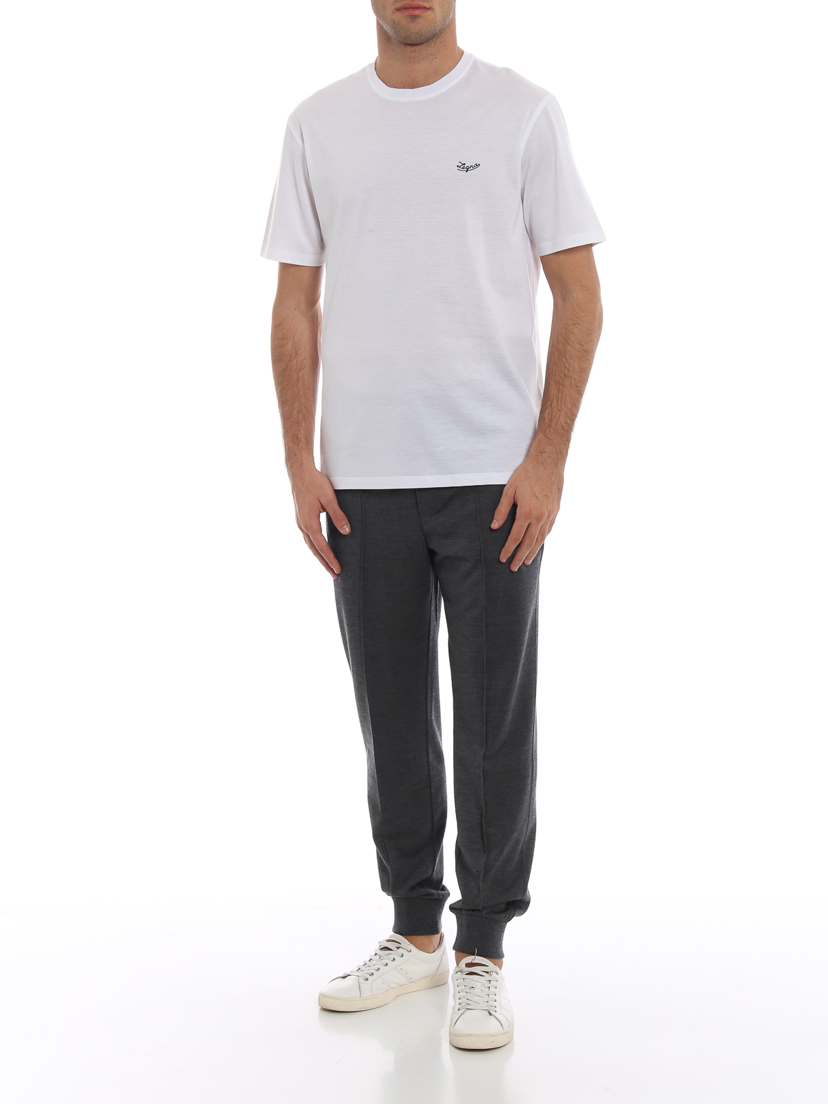 Ermenegildo Zegna Zegna embroidery jersey T-shirt | UR526706RN00