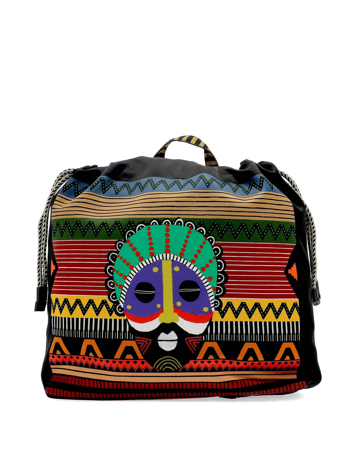 Etro Satin Backpack Etro Satin Backpack - Black Backpacks, Handbags - ETR237681  main image 2