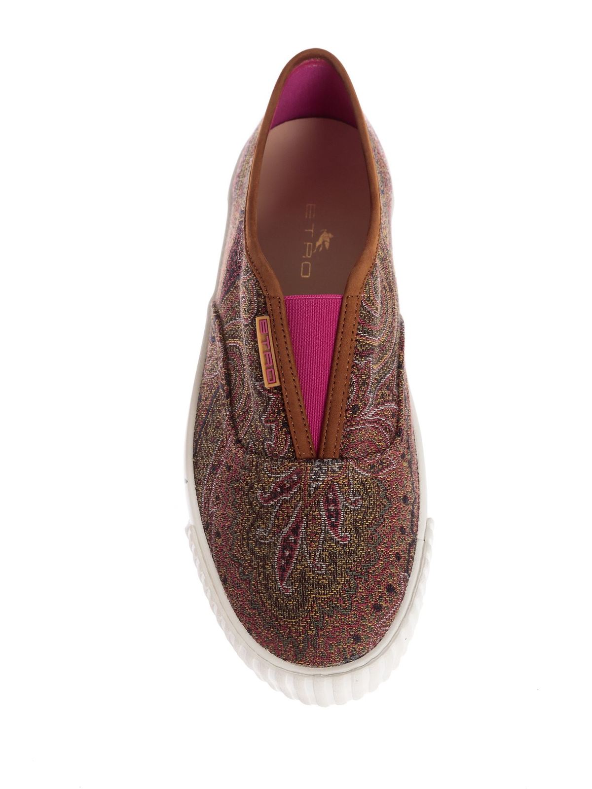ETRO ヘイスリ フリント フレア ハンツ WREA002699IAS22 X0826 Etro Paisley print slip on with purple details | 1214436220150