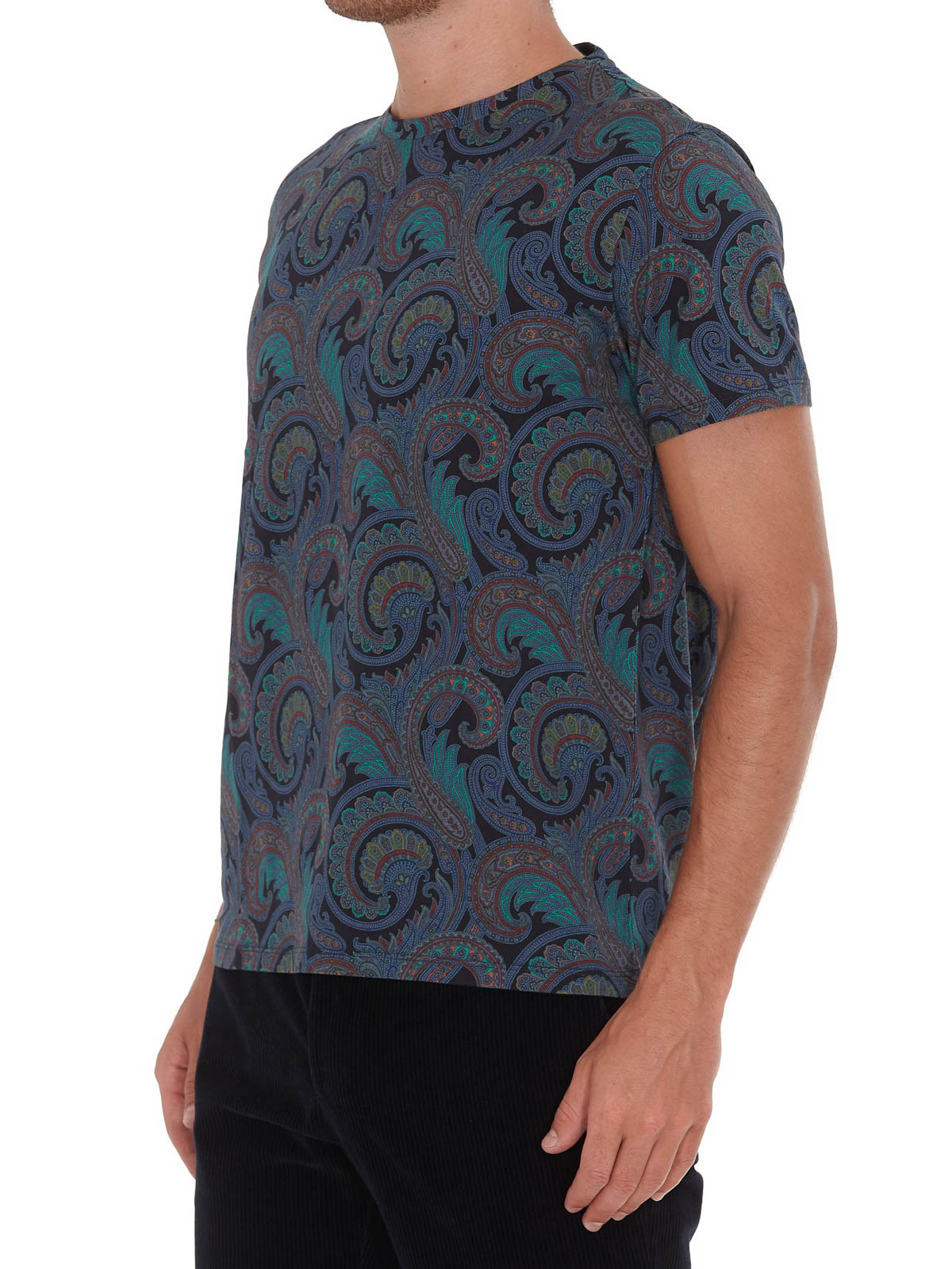 ETRO Cotton Paisley Print T-Shirt