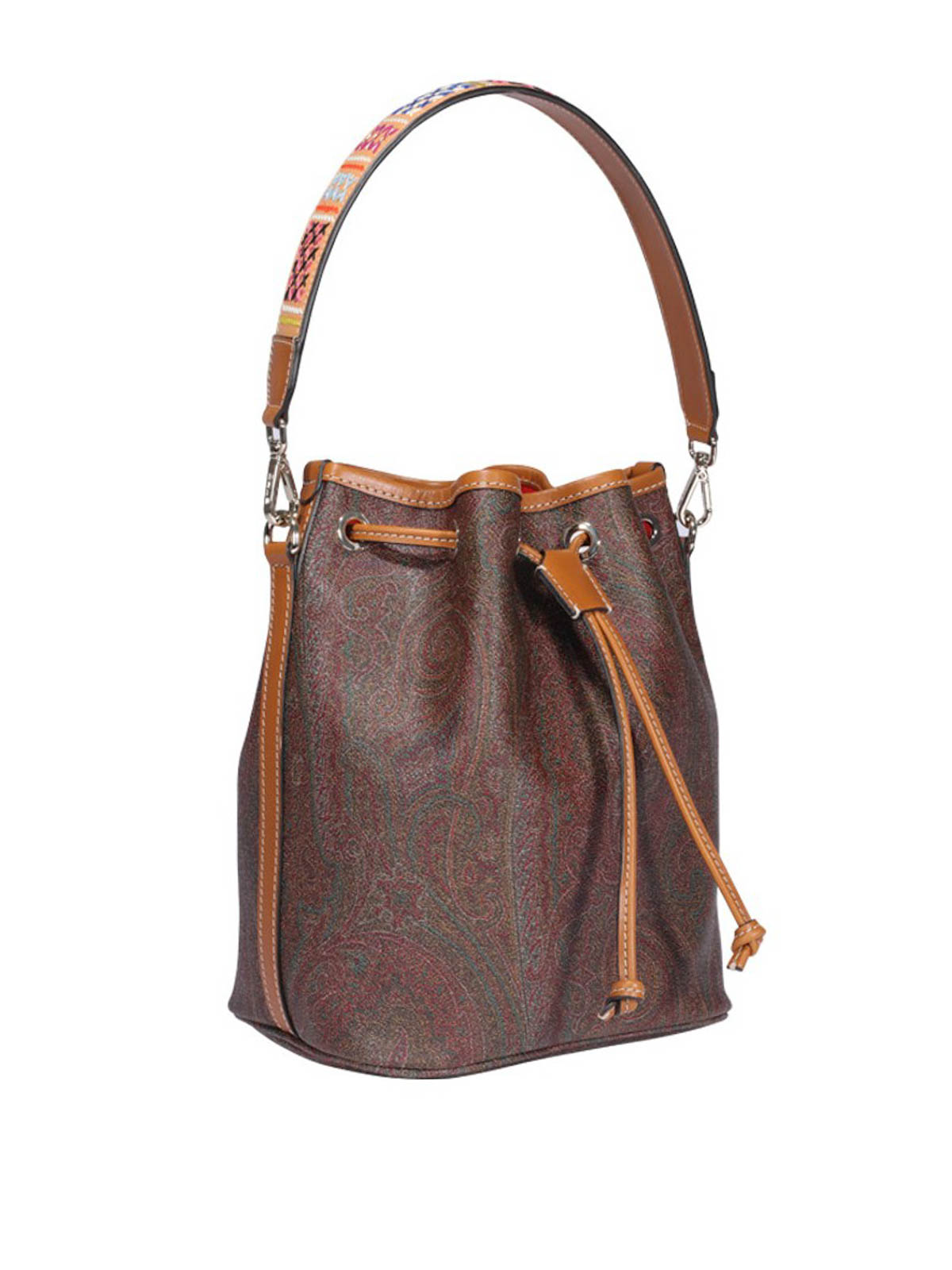 Women's Monogram Print Bucket Bag