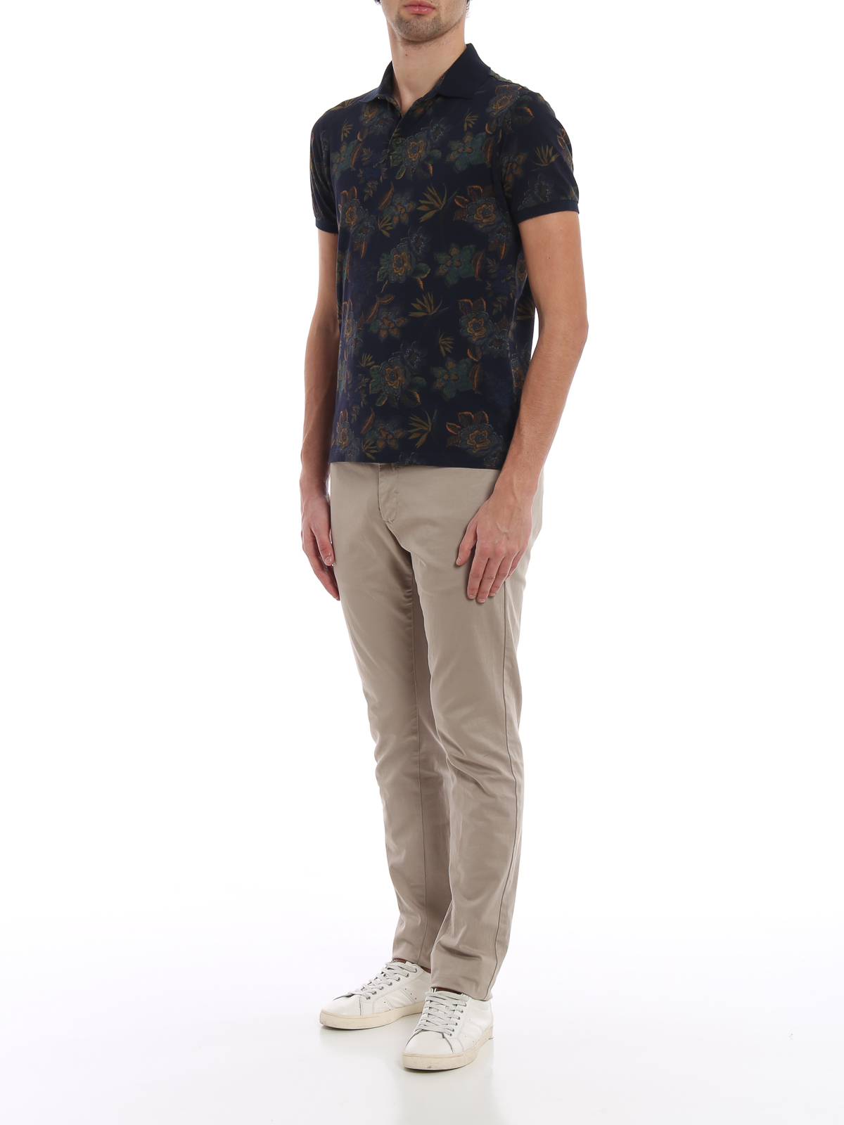 ポロシャツ Etro Floral Print Piquet Polo Shirt Etro Flower print cotton piquet polo shirt - Men | 1Y8004070200