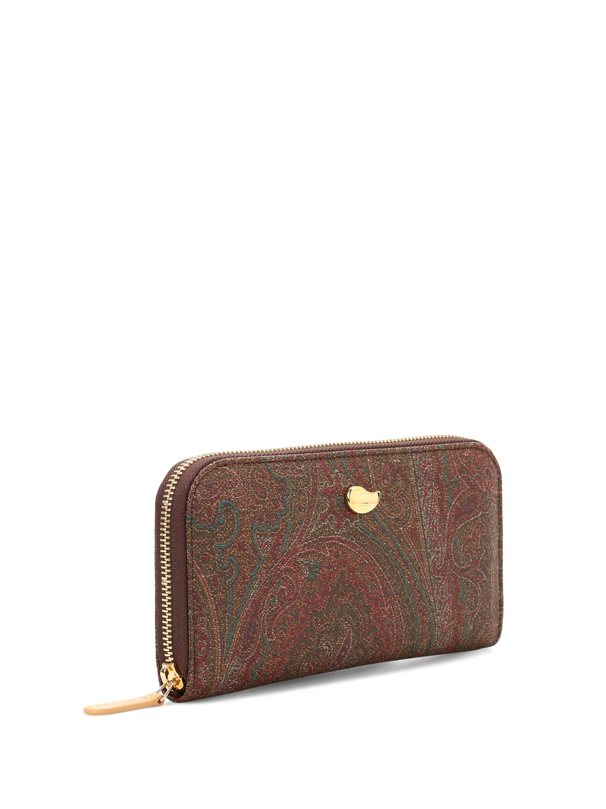 Etro Paisley Print Wallet - Brown