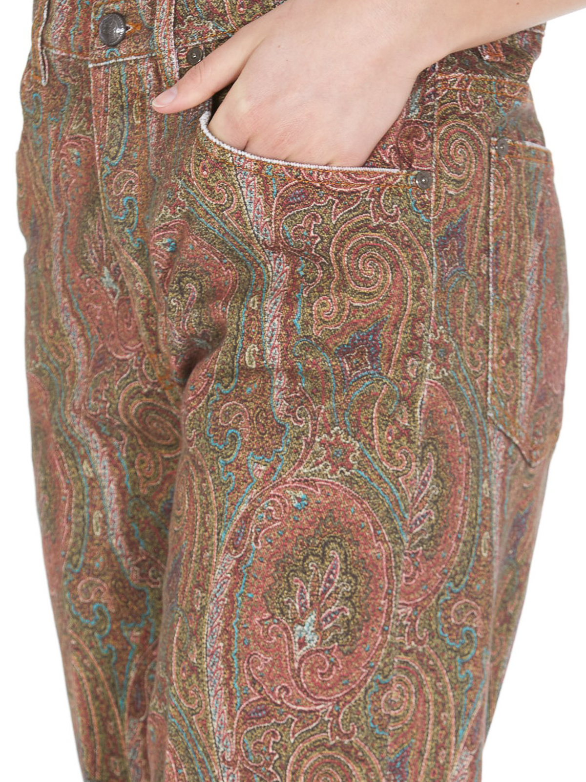 Etro Paisley patterned jeans - Brown - Women | 1370598350100